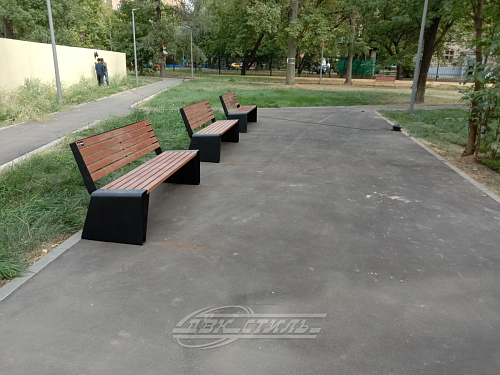 Скамейка стальная «Игма».  �4